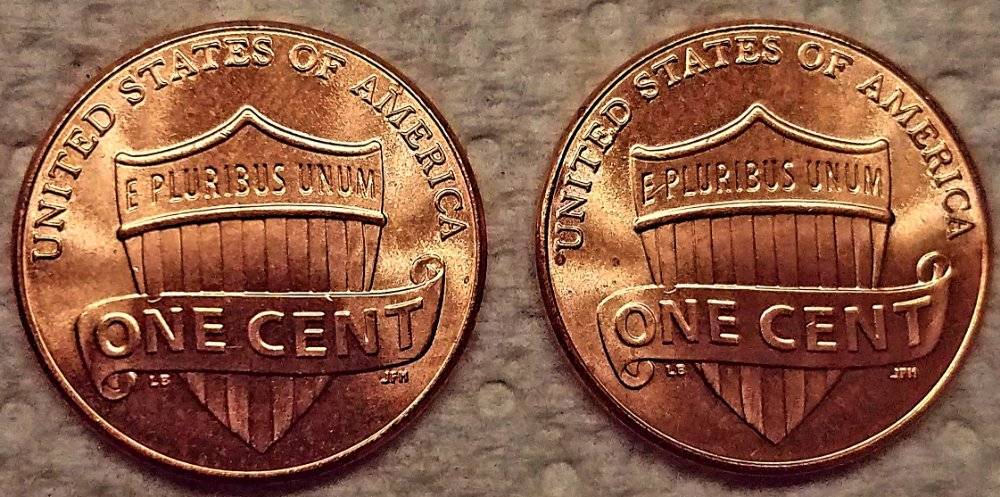 2019-P-Lincoln-Cent-Curved-Issue-Same-Exact-Location-Two-Different-Coins?